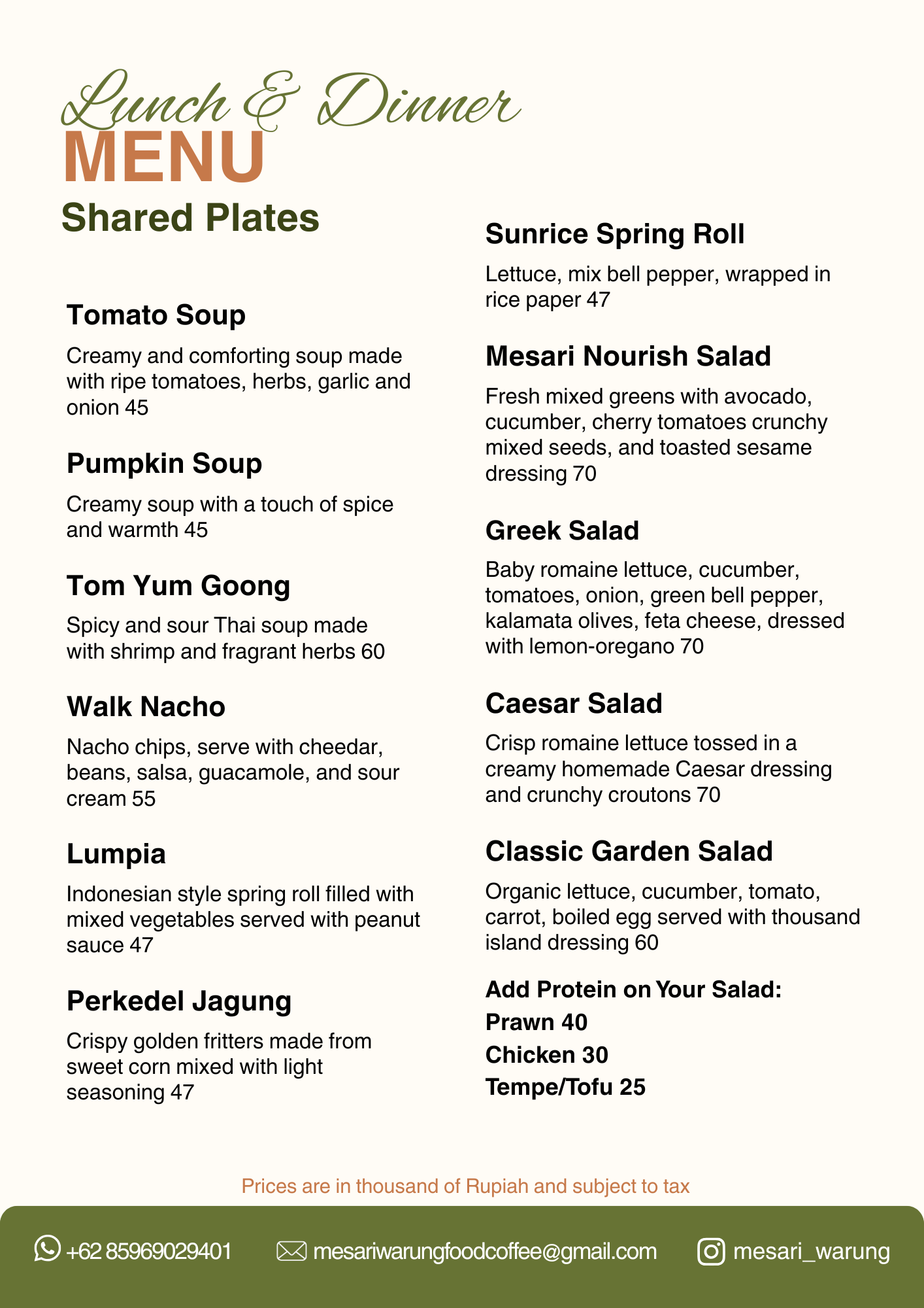 Page 4 of menu
