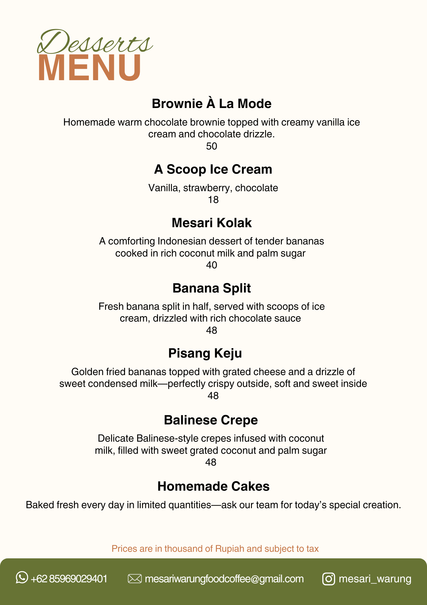 Page 9 of menu